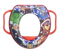 STOR Réducteur de toilettes pour enfants Marvel Avenger en plastique rembourré réutilisable avec deux poignées de support latérales