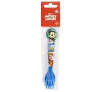 Set de 2 couverts réutilisables en plastique composé d'une fourchette et d'une cuillère Mickey