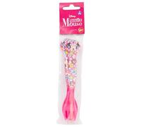 Set de 2 couverts réutilisables en plastique composé d'une fourchette et d'une cuillère Minnie