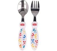 Stor 8412497601288Métallique Ménagère 2-Pièces Ensemble, Mickey Mouse Véritable Original