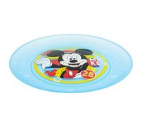 STOR Set de 4 Assiettes Enfant Mickey Mouse - Plastique Réutilisable 768ml - Compatible Micro-ondes et Lave-vaisselle - Sans BPA - Vaisselle Fête Enfants