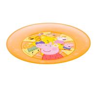 STOR Set de 4 Assiettes Enfant Peppa Pig - Plastique Réutilisable 768ml - Compatible Micro-ondes et Lave-vaisselle - Sans BPA - Vaisselle Fête Enfants