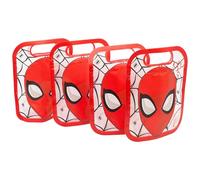 Stor Set de 4 Sacs Alimentaires avec Fermeture Zip Spider-Man 425ml - Sacs Réutilisables Sans BPA Plastique pour Goûter Déjeuner École Enfants