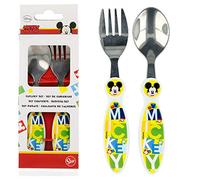 Stor Set de Couverts Métalliques, Mickey Mouse Disney Watercolors, 2 Unités