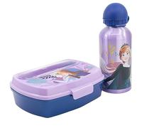 Stor SET URBAN VUELTA AL COLE 4 PCS (BOTELLA ALUMINIO 400 ML Y SANDWICHERA CON CUBIERTOS) FROZEN TRUST THE JOURNEY