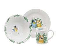 Stor S.L. Ensemble de vaisselle Bluey 3 pièces (bol, assiette, tasse) Bleu Caricature