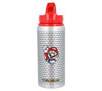 Gourde Avec Paille Mario Bross Gris