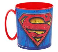 STOR Superman Mug pour enfant en plastique réutilisable pour micro-ondes 350 ml