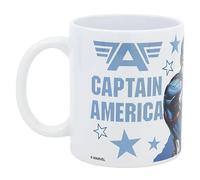 Stor Tasse à sublimation en céramique de 325 ml dans une boîte cadeau de la marque Avengers Captain America SHIELD ATTACK