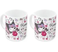 Stor Tasse à sublimation en céramique de 325 ml dans une boîte Kuromi (Lot de 2)