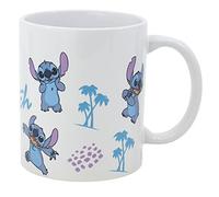 TASSE EN CÉRAMIQUE - MUG 325 ML | STITCH LEAVES PATTERN, Bleu/Lilas
