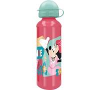 STOR Tataway Bouteille Disney Minnie Mickey Mouse en aluminium rose pour fille 530 ml avec bec et bouchon de sécurité