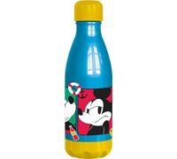 STOR Tataway Flacon en plastique bleu Disney Mickey Mouse 560 ml pour enfants avec bouchon à vis