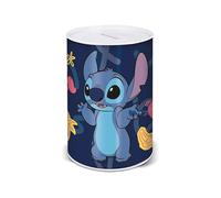Disney Tirelire en métal Lilo et Stitch Just Chill Multicolore Cylindrique Pour enfants