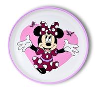 Stor Vaisselle Enfant Antidérapante Minnie Mouse - Plateau Repas en Plastique sans BPA, Réutilisable et Léger - Idéal pour Petit Déjeuner, Goûter ou Camping