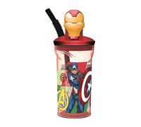 Stor Verre Avec Figurine 3d De L´homme Des Sept Merveilles Des Avengers Fer 360ml