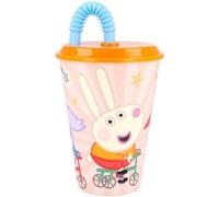 STOR VERRE EASY CANNE 430 ML PEPPA PIG KINDNESS COUNTS