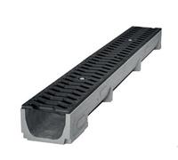 STORA-DRAIN SE10101367S Caniveau de drainage SELF 100/1000-B125 avec grille en fonte - motif "S"