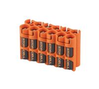 Storacell Powerpax Boîtier de piles AAA, orange, peut contenir 12 piles