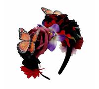 Storage Bag Bandeau Jour de la mort Papillon Fleur pour Festival Célébrations Bandeau de Musique Festival Accessoire de fête Bandeau Jour des Morts