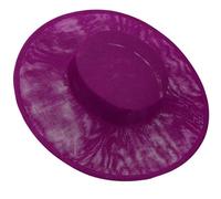 Storage Bag Bibi tendance de 32 cm - Accessoire pour cheveux pour femme - Pour mariage et robe formelle - Ajoutez une touche de bibi français - Base en vrac - Chapeau bibi rond, Rouge prune, Taille