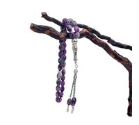 Storage Bag Bracelets chapelet de prière uniques avec pendentifs en forme de croix religieuse en perles de verre pour femme et homme bijoux cadeau pèlerinage chaîne de main, taille unique, Comme
