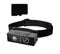 Storage Bag Caméra frontale extérieure 1080p avec lumière LED et batterie longue durée de vie - Caméra d'action pour la course de nuit avec capteur CMOS