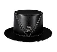 Storage Bag Chapeau de docteur steampunk en cuir pour Halloween, cadeau de cosplay, boîte de nuit, fournitures de fête, bal masqué pour homme