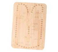 Storage Bag Chapelet en bois naturel pour travaux manuels, bracelets, colliers, comprend des fentes de tri pour la fabrication de bijoux