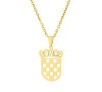 Storage Bag Collier avec pendentif carte de la Croatie - Tendance - Drapeau croate - Réglable - Chaînes ethniques - Bijoux pour couple - Chaîne de cou croatie, taille unique, Comme décrit, Comme