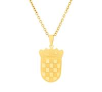 Storage Bag Collier avec pendentif carte de la Croatie - Tendance - Drapeau croate - Réglable - Chaînes ethniques - Bijoux pour couple - Chaîne de cou croatie, taille unique, Comme décrit, Comme