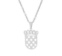 Storage Bag Collier avec pendentif carte de la Croatie - Tendance - Drapeau croate - Réglable - Chaînes ethniques - Bijoux pour couple - Chaîne de cou croatie, taille unique, Comme décrit, Comme