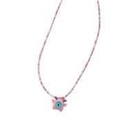 Storage Bag Collier avec pendentif en forme de monstres colorés - Collier de perles de riz - Pour femme et fille - Perles de riz colorées, C, Comme décrit, Comme décrit.