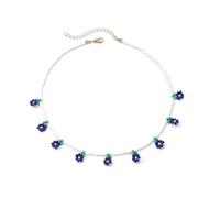 Storage Bag Collier ras du cou avec perles arc-en-ciel - Collier bohème coloré - Collier tournesol - Bijoux cadeau - Collier de perles - Bijoux de déclaration, taille unique, Comme décrit, Comme