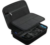 Storage Bag for GoPro Hero 13/12/11/10/9/8/7, Case for AKASO Camera/Osmo Action 3 EVA Action Camera Case Covers for All GoPro Cameras and Accessories-Black, Black, Travel bag