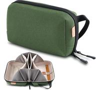 Storage Bag for USB Charging Cable, SD Cards, Laptop, Accessories Bag for Travel, Work, Green