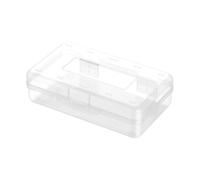 Storage Bag Grande trousse à crayons transparente résistante à l'eau - Grande capacité - 20,5 x 12,1 x 5,9 cm - En polypropylène transparent - Pour artistes, C
