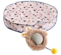 Storage Bag Hide And Seeks Jouet interactif pour chat avec tapis de jeu détachable, sûr et non toxique pour l'exercice et le développement de la curiosité