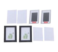 Storage Bag Kit d'empreintes de pattes de bébé et d'animaux domestiques avec bloc d'impression sûr et 2 cadres photo papier d'impression pour souvenirs de nouveau-nés