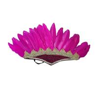 Storage Bag LasVegas Serre-tête à plumes ethniques pour costume de MardiGras Costume indien Célébration Scène Performance Couvre-chef Halloween Party Supply