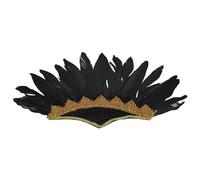 Storage Bag LasVegas Serre-tête à plumes ethniques pour costume de MardiGras Costume indien Célébration Scène Performance Couvre-chef Halloween Party Supply