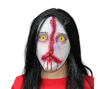 Storage Bag Masque d'horreur d'Halloween - Masque de monstres - Accessoires de maison effrayants - Tête complète pour Halloween - Pour salle d'évasion