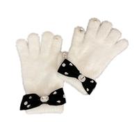 Storage Bag Mitaines d'hiver chaudes et extensibles pour adulte - En tricot - Écran tactile - Gants tricotés pour temps froid - Pour cyclisme d'hiver - Pour femme et homme - Coupe-vent - Pour femme et