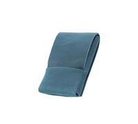 Storage Bag Organisateurs de cartes en cuir pour cartes de crédit, porte-monnaie, portefeuille fait à la main pour crédit, porte-monnaie, étui pour le quotidien, Bleu Pan