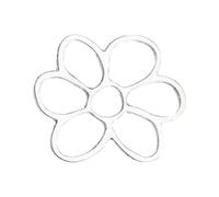 Storage Bag Pendentif en forme de fleur creuse pour fabrication de bijoux - Boucles d'oreilles irrégulières, taille unique, Comme décrit, Comme décrit.