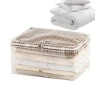 Storage Bags - Large Storage Bags 46x61x38cm | Transparent Closet Organizer, Foldable PEVAStorage Bag With Handle For Clothes, Duvets, And Moving - Space Saving
