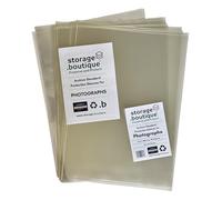 storage.boutique Lot de 40 pochettes de protection pour photographie, format archive standard, sans acide, format A4, 300 x 214 mm