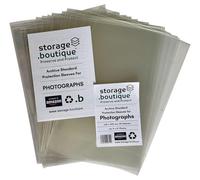 storage.boutique Pochettes de protection pour photographies, standard d'archivage, sans acide, 9 x 6 pouces, 235 x 160 mm, 50