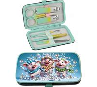 Storage Box Decorations Diamond Art Kits Kits Adults,Nail Art Kit Including 7 Professional Nail Care Tools DIY Irregular Rhinestone Manicure Storage Box Gift for Family and Home Use