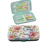 Storage Box Decorations Diamond Art Kits Kits Adults,Nail Art Kit Including 7 Professional Nail Care Tools DIY Irregular Rhinestone Manicure Storage Box Gift for Family and Home Use